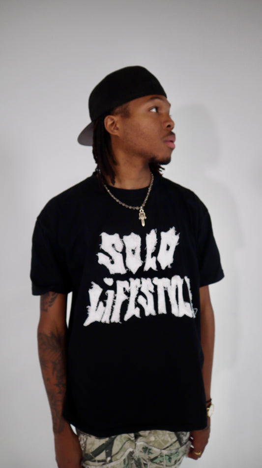 SOLO LIFESTYLE "Alone, Not Lonely" 002 Distressed Premium T-Shirt